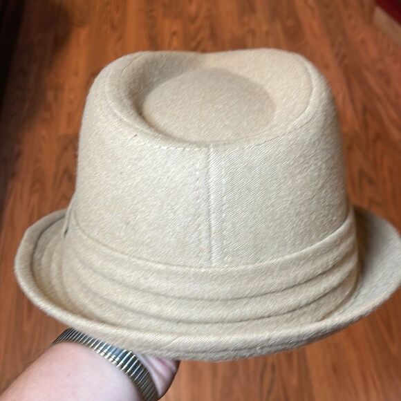 Wool Fedora, Camel, tan fashion hat, one size - Picture 3 of 4